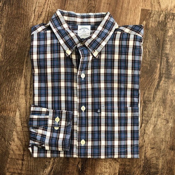 Brooks Brothers Button Down in Plaid - Costume Baldor